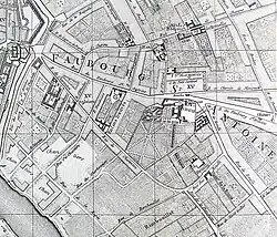 Vaugondy's map of Paris (Faubourg Saint-Antoine) - 1760