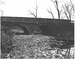 The Horsham–Montgomery Bridge is a stone bridge that carries Pennsylvania Route 152 (Limekiln Pike) over the Little Neshaminy Creek in Montgomery County, Pennsylvania, United States.