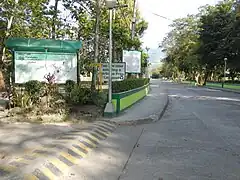 Entrance road to main buildings