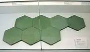 Original Casa Milà tiles on display at MoMA