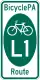 BicyclePA Route L1 marker