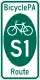 BicyclePA Route S1 marker