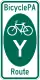 BicyclePA Route Y marker