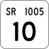 State Route 1005 marker