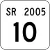 State Route 2005 marker
