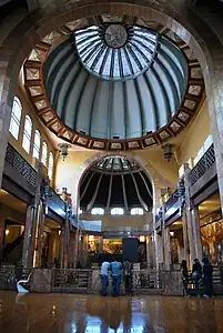 Interior of the Palacio de Bellas Artes in Mexico City, Mexico (1934)