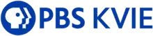 The PBS network logo next to the blue letters PBS and, in thinner text, the letters K V I E