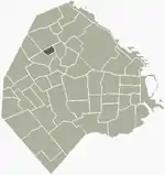 Location of Parque Chas within Buenos Aires