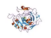 1i90: CARBONIC ANHYDRASE II COMPLEXED WITH AL-8520 2H-THIENO[3,2-E]-1,2-THIAZINE-6-SULFONAMIDE, 4-AMINO-3,4-DIHYDRO-2-(3-METHOXYPROPYL)-, 1,1-DIOXIDE, (R)