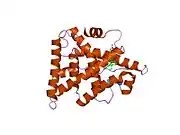 2gpu: Estrogen Related Receptor-gamma ligand binding domain complexed with 4-hydroxy-tamoxifen