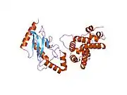 2grn: Crystal Structure of human RanGAP1-Ubc9