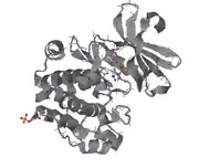 1yhs:Crystal structure of pim-1 bound to staurosporine the inter-domain hinge region