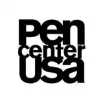 The letters PEN CENTER USA placed vertically to each other