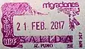 Peru: old entry stamp issued in 2017 at Puno land border crossing.