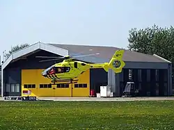 Heliport in the port