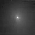 Comet Tempel 1, imaged from 4.2 million km at the start of Impact phase