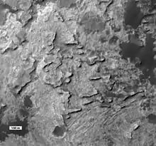 "Murray Buttes" knobs - Aeolis Mons slopes (November 13, 2013).