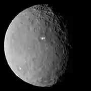 Ceres dwarf planet image by Dawn, 2015