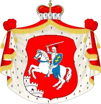 Episcopal coat of arms of Kazimierz Florian Czartryski,