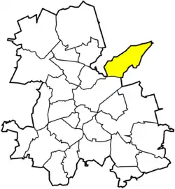 Location of Kamień within Rybnik