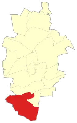 Location of Makoszowy within Zabrze