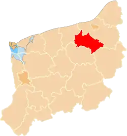 Location within West Pomeranian Voivodeship