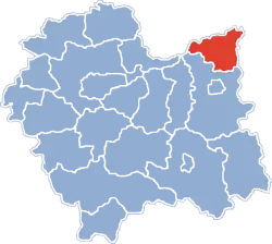 Location within the voivodeship