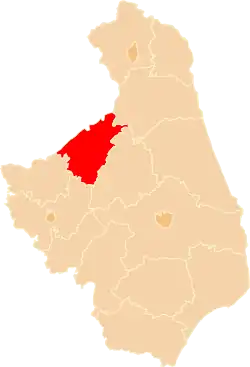 Location within the voivodeship