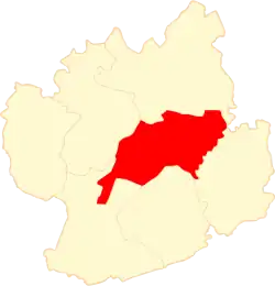 Location within Kępno County
