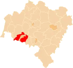 Location within the voivodeship