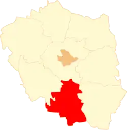 Location of Gmina Kawęczyn