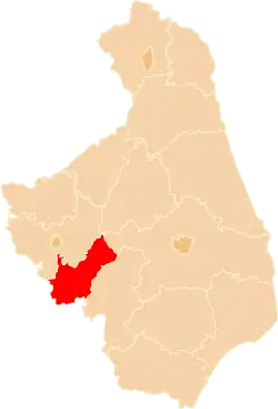 Location within the voivodeship