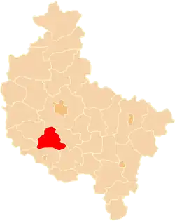 Location within the voivodeship