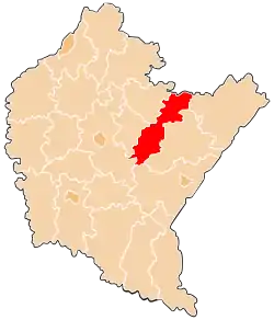 Location within the voivodeship