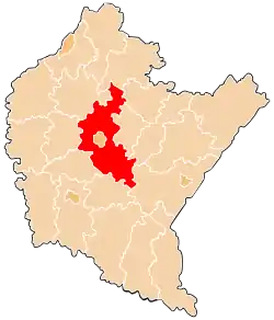 Location within the voivodeship