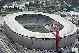 Estadio Nacional of Peru; its current capacity is 40,000 seats as stated by the Peruvian Football Federation.