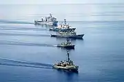 BRP Emilio Jacinto (PS-35) and BRP Rizal (PS-74) representing the Philippine Navy together at a CARAT exercise with the US Navy