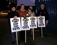 Image 16Public and Commercial Services Union members on strike in Manchester 2006.