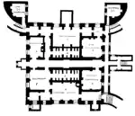Basement plan of Bushy House in 1901/1902