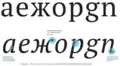 PT Serif features