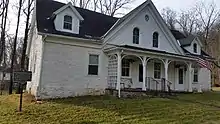 a picture of the marker and the house itself