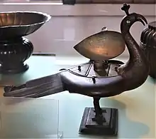 Paan dan in shape of peacock. Originate from India, currently is kept in British museum.