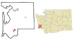Location of Naselle, Washington
