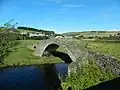 Pack horse bridge across the Gala Water, at the south end of Stow