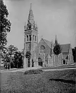 Packer Memorial Church at Lehigh University, which was erected by Mary Packer Cummings in memory of her family