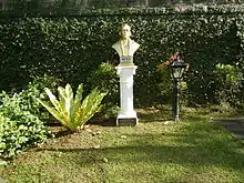 Bust of Jose Rizal inside Paco Cemetery