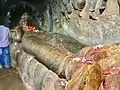 Rock cut Hindu god in Caves.