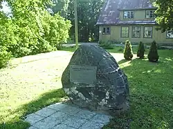 Memorial to Estonian theatre director and actor Theodor Altermann