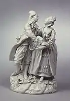 Pair of Lovers, "Parolin period (1781–1802)", hard-paste