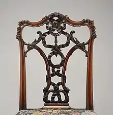 Side chair; Thomas Chippendale; c. 1755–1760; mahogany; Metropolitan Museum of Art (New York City)